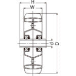 Load image into Gallery viewer, Rubber Wheel  435S-RBB150  HAMMER CASTER
