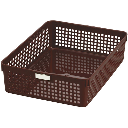 Plastic Name Basket A4   4586-BR  inomata