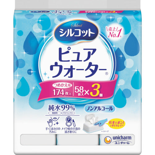 Wet Tissue Silcot (pure water type)  458790  Unicharm