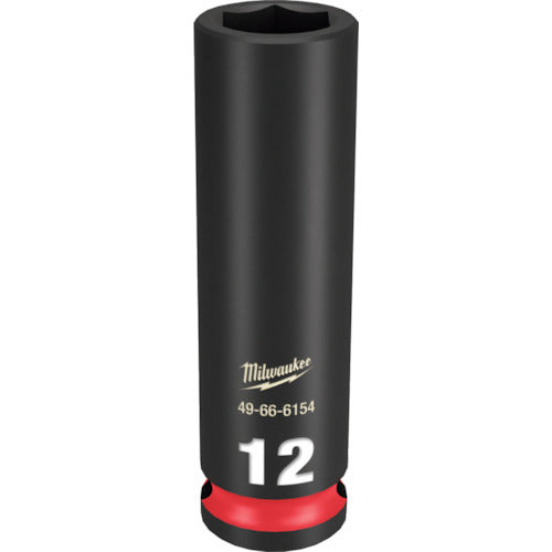 MILWAUKEE SHOCKWAVE 3/8 DR 12MM DEEP IMPACT SOCKET  49-66-6154  Milwaukee