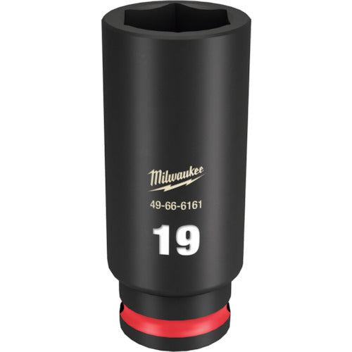 MILWAUKEE SHOCKWAVE 3/8 DR 19MM DEEP IMPACT SOCKET  49-66-6161  Milwaukee