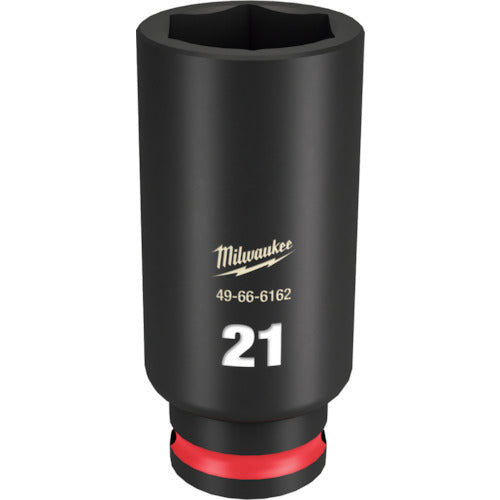 MILWAUKEE SHOCKWAVE 3/8 DR 21MM DEEP IMPACT SOCKET  49-66-6162  Milwaukee