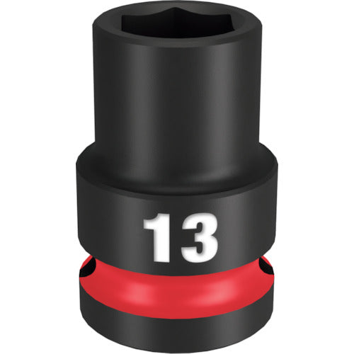 MILWAUKEE SHOCKWAVE 1/2 DR 13MM STD IMPACT SOCKET  49-66-6245  Milwaukee