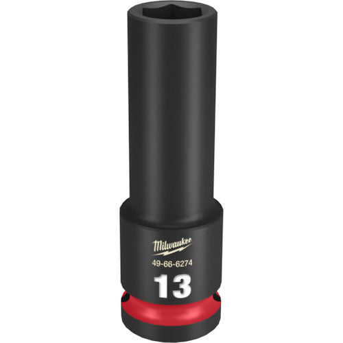 MILWAUKEE SHOCKWAVE 1/2 DR 13MM DEEP IMPACT SOCKET  49-66-6274  Milwaukee