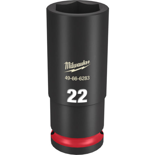 MILWAUKEE SHOCKWAVE 1/2 DR 22MM DEEP IMPACT SOCKET  49-66-6283  Milwaukee