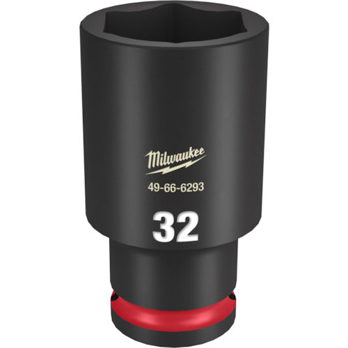 MILWAUKEE SHOCKWAVE 1/2 DR 32MM DEEP IMPACT SOCKET  49-66-6293  Milwaukee