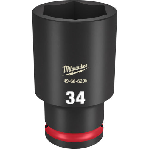 MILWAUKEE SHOCKWAVE 1/2 DR 34MM DEEP IMPACT SOCKET  49-66-6295  Milwaukee