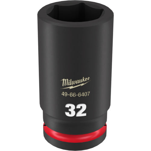 MILWAUKEE SHOCKWAVE 3/4 DR 32MM DEEP IMPACT SOCKET  49-66-6407  Milwaukee