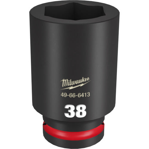 MILWAUKEE SHOCKWAVE 3/4 DR 38MM DEEP IMPACT SOCKET  49-66-6413  Milwaukee