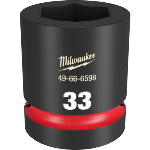 MILWAUKEE SHOCKWAVE 1 DR 33MM STD IMPACT SOCKET  49-66-6598  Milwaukee