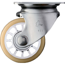 Load image into Gallery viewer, Stainless Topplate (Heavy-duty Low profile) Urethane Caster  540S0S-BAU75  HAMMER CASTER
