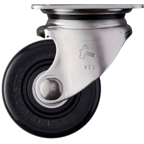 Stainless Topplate (Heavy-duty Low profile) Nylon Caster  540S0S-NRB75  HAMMER CASTER