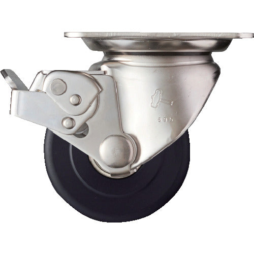 Stainless Topplate (Heavy-duty Low profile) Nylon Caster  545S0H-MCB75  HAMMER CASTER