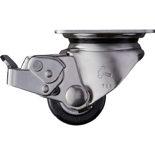 Stainless Topplate (Heavy-duty Low profile) Nylon Caster  545S0S-NRB50  HAMMER CASTER