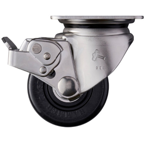 Stainless Topplate (Heavy-duty Low profile) Nylon Caster  545S0S-NRB75  HAMMER CASTER