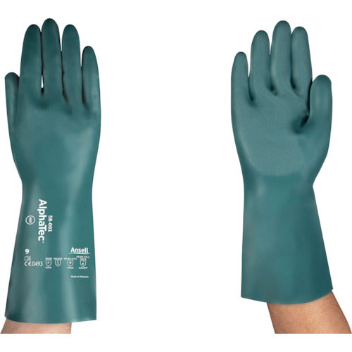 Antistatic Chemical Resistance Gloves AlphaTec 58-001ESD  58-001-10  Ansell