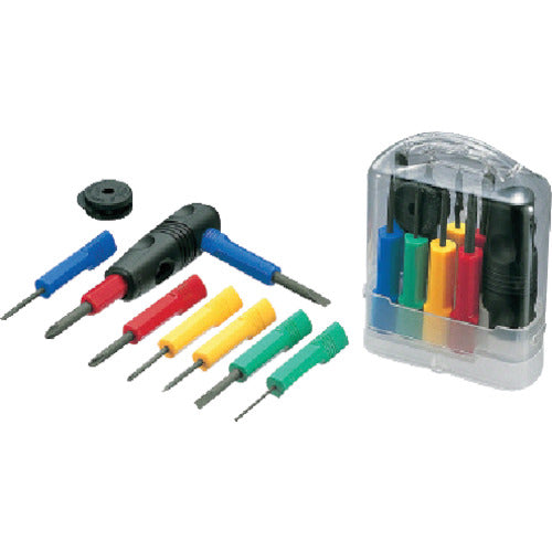 Set of  8 Screwdrivers with T-type Ratchet Handle  5800  ANEX