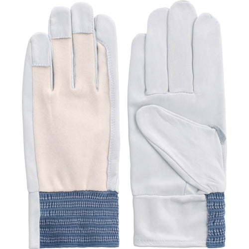 Cow Grain Leather Gloves with Cotton Back  5923  FUJI GLOVE