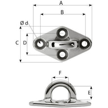 Load image into Gallery viewer, Diamond pad eye  6646  Wichard
