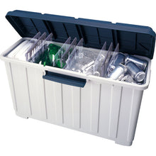 Load image into Gallery viewer, OUTDOOR FOUR PARTITION LIFT TOP TRASH CAN 90  665240  ASVEL
