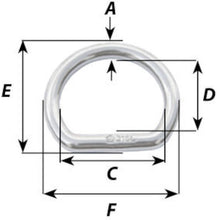 Load image into Gallery viewer, Stainless Steel D Ring  6721  Wichard
