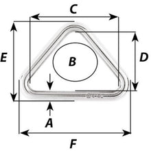 Load image into Gallery viewer, Stainless Steel Triangle Ring  6732  Wichard
