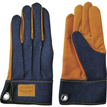 Load image into Gallery viewer, Cow Grain Leather with Denim Back  7531  FUJI GLOVE
