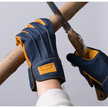 Load image into Gallery viewer, Cow Grain Leather with Denim Back  7531  FUJI GLOVE
