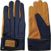 Load image into Gallery viewer, Cow Grain Leather with Denim Back  7535  FUJI GLOVE
