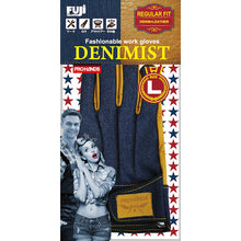 Load image into Gallery viewer, Cow Grain Leather with Denim Back  7535  FUJI GLOVE
