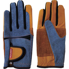 Load image into Gallery viewer, Cow Grain Leather with Processed Denim Style Leather Back  7539  FUJI GLOVE
