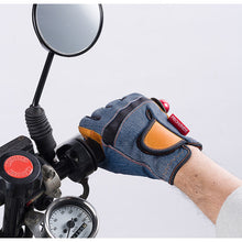 Load image into Gallery viewer, Cow Grain Leather with Processed Denim Style Leather Back  7541  FUJI GLOVE

