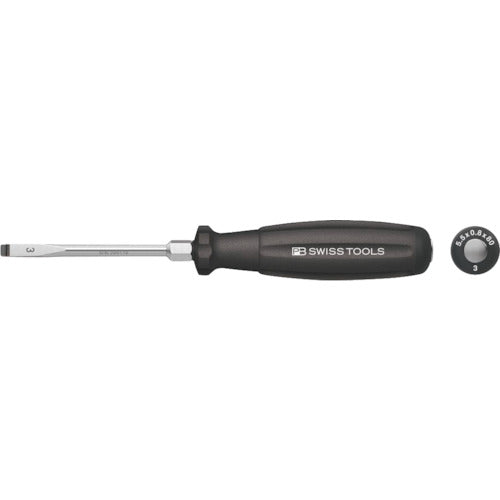 Screwdriver for Slotted Screw Ne-piece Blade and Hexagon Portion  8102DN-3  PB SWISS TOOLS