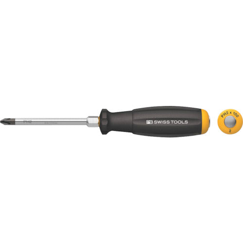 Screwdriver for Slotted Screw Ne-piece Blade and Hexagon Portion  8193DN-2  PB SWISS TOOLS