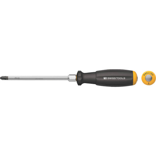 Screwdriver for Slotted Screw Ne-piece Blade and Hexagon Portion  8193DN-3  PB SWISS TOOLS