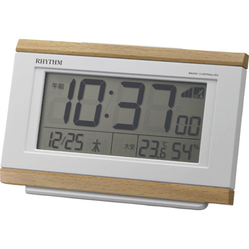 Radio Controlled Alarm Clock  8RZ161SR07  RHYTHM