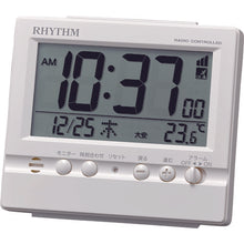 Load image into Gallery viewer, Radio Controlled Alarm Clock  8RZ201SR03  RHYTHM
