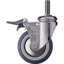 Load image into Gallery viewer, Stainless Threadedstem Urethane Caster  915SMA-KUB100  HAMMER CASTER
