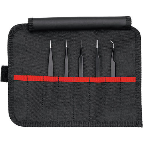 Universal Tweezers Set ESD, 5 pcs  9200-01ESD  KNIPEX