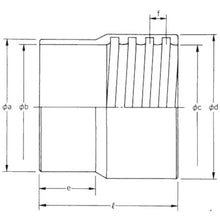 Load image into Gallery viewer, Duct Hose Cuffs  92104-032  TOTAKU INDUSTRIES
