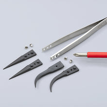 Load image into Gallery viewer, Tweezers with exchangeable tips ESD  9281-05  KNIPEX
