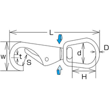 Load image into Gallery viewer, Stanless Steel Swivel Eye Snap  A-1847  MIZUMOTO
