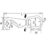 Load image into Gallery viewer, Stainless Steel Swivel Eye Snap  A-1  MIZUMOTO
