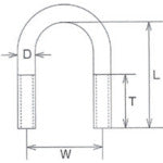 Load image into Gallery viewer, Stainless Steel General Plumbing U-Bolt  A-2033  MIZUMOTO
