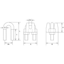 Load image into Gallery viewer, Stainless Steel Wire Rope Clip U.S. Fed type  A-2473  MIZUMOTO
