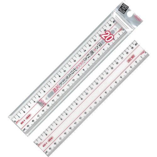 Methacrylic Double-sided Straight Ruler  A-2520  kyoei plastic