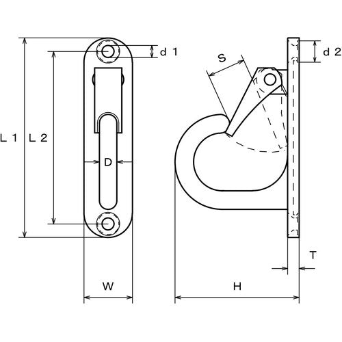 Stainless Steel Lov Hook  A-2671  MIZUMOTO