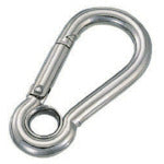 Load image into Gallery viewer, Stainless Steel Spring Hook w/grommet  A-5  MIZUMOTO
