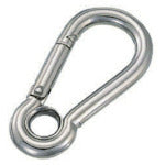 Load image into Gallery viewer, Stainless Steel Spring Hook w/grommet  A-8  MIZUMOTO
