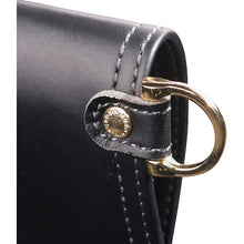 Load image into Gallery viewer, Two-tiered tool pouch (black/gold) LIGHT PU LEATHER SERIES  42008022000029  FUJIYA
